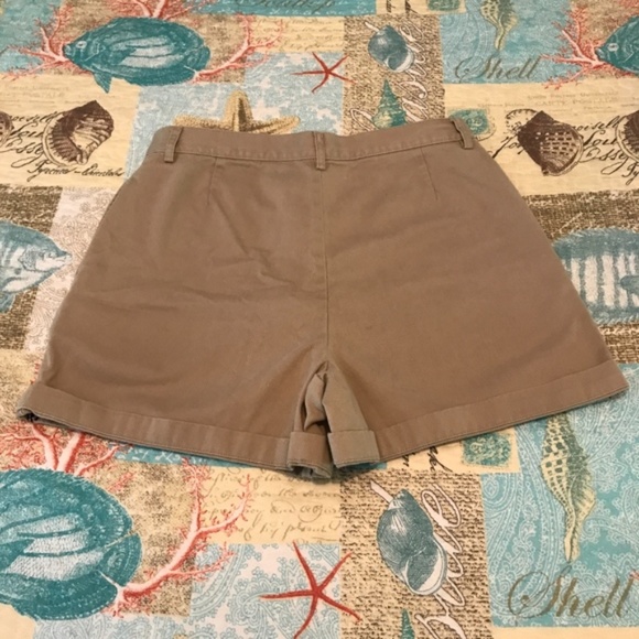 Ralph Lauren Sport Khaki High Waisted Shorts with Pockets Size 8 - Picture 5 of 8